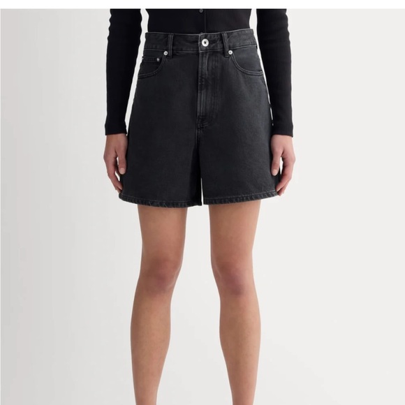 Everlane The A Line Denim Shorts Black Size 30 - Picture 1 of 9